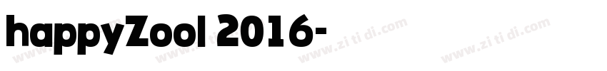 happyZool 2016字体转换